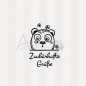 Preview: Motivstempel -  Doodle Art 03 m. Text