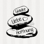 Preview: Textstempel - Steine Glaube, Liebe ...