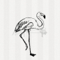 Preview: Motivstempel - Flamingo 02