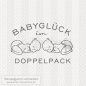 Preview: Textstempel - Babyglück im Doppelpack 02