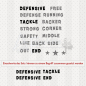 Preview: Textstempel - American Football Tackle