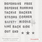 Preview: Textstempel - American Football Defense