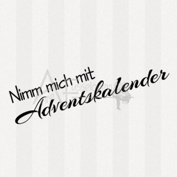 Textstempel - Adventskalender 01