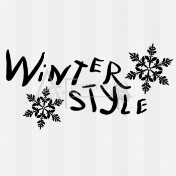 Textstempel - Winterstyle 01