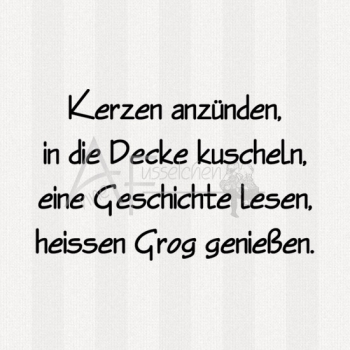 Textstempel - Kerze anzünden ... 04