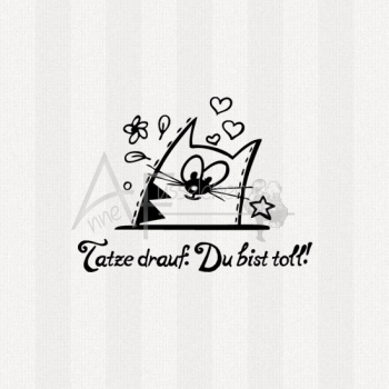 Motivstempel - Doodle Art 05 m. Text