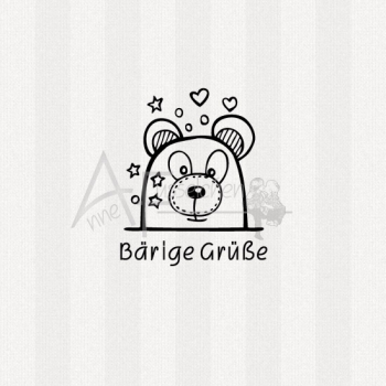 Motivstempel - Doodle Art 09 m. Text