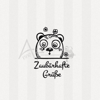 Motivstempel -  Doodle Art 03 m. Text