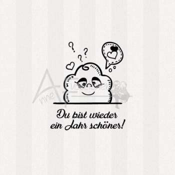 Motivstempel -  Doodle Art 02 m. Text