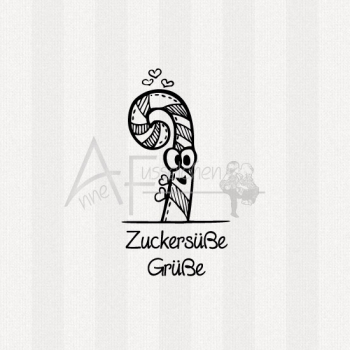 Motivstempel -  Doodle Art 04 m. Text