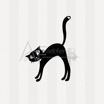Motivstempel - Black Cat 04 (kl)