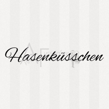 Textstempel - Hasenküsschen