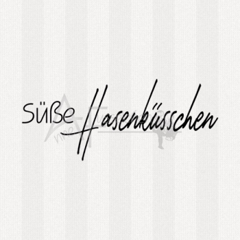 Textstempel - Süße Hasenküsschen