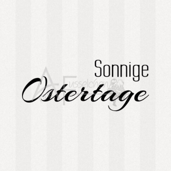 Textstempel - Sonnige Ostergrüße
