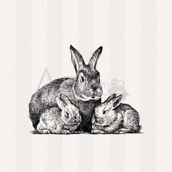 Motivstempel - Hasenfamilie (kl)