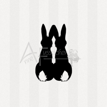 Motivstempel - Hasenpaar 01
