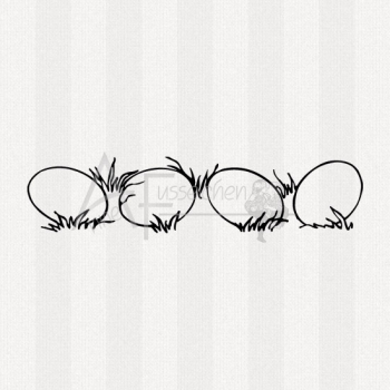 Motivstempel - Eier im Gras
