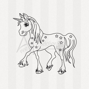 Motivstempel - Einhorn Starlight