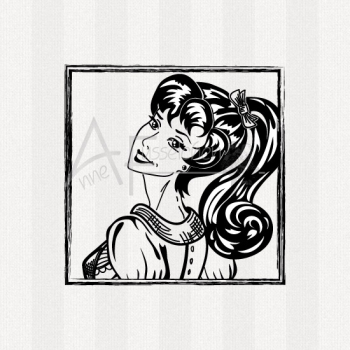 Motivstempel - Pinup 07