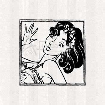 Motivstempel - Pinup 08