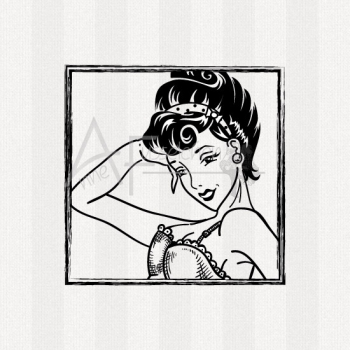 Motivstempel - Pinup 04
