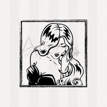 Motivstempel - Pinup 06