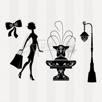 Stempelset - Shopping 01