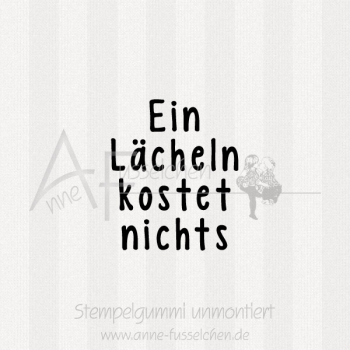 Ministempel - Ein Lächeln ... | ø 3,0 cm