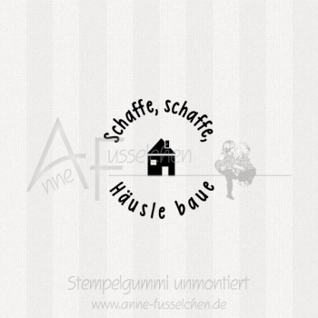 Ministempel - ... Häusle baue | ø 3,0 cm