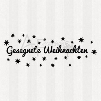 Textstempel - Gesegnete Weihnachten