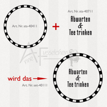 Set - ... Tee trinken | ø 5,0 cm