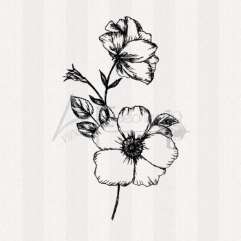 Motivstempel - Hagebutte