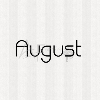 Textstempel - August