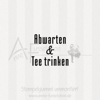 Ministempel - ... Tee trinken | ø 3,0 cm