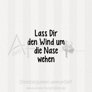 Ministempel - Lass Dir den Wind ... | ø 3,0 cm