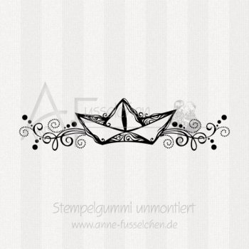 Motivstempel - Papierboot