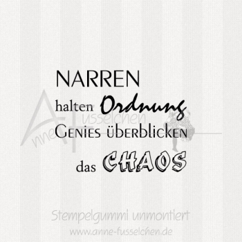 Textstempel - Narren halten ...