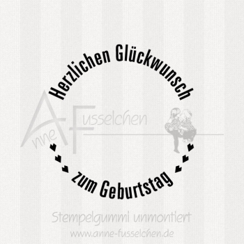 Maxistempel - ... zum Geburtstag 04 | ø 5,0 cm