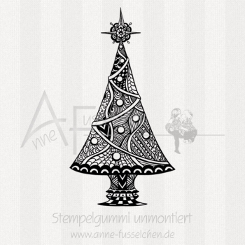 Motivstempel - Zentangle Tanne 02