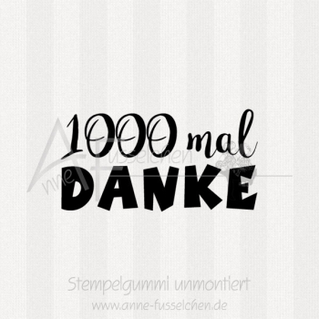 Textstempel - 1000 mal Danke