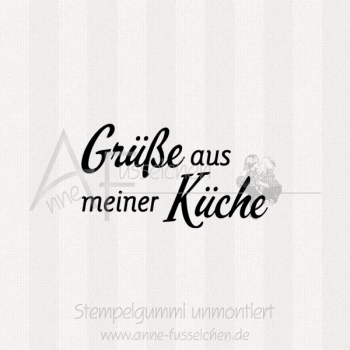 Textstempel - Grüße aus ...