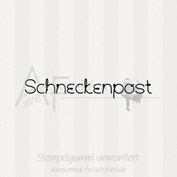 Textstempel - Schneckenpost 02