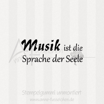 Textstempel - Musik ist ...