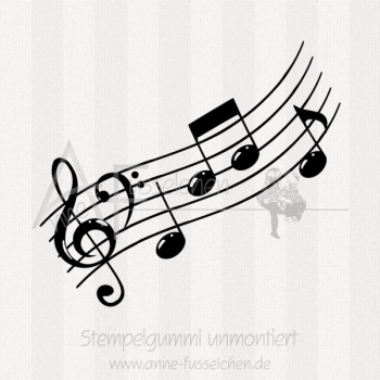 Motivstempel - Musiknoten 09 | anne-fusselchen.de