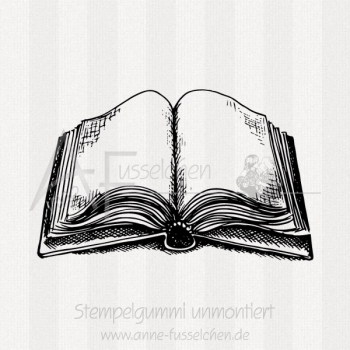 Motivstempel - Buch geöffnet 01