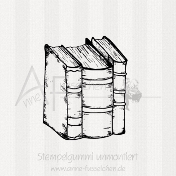 Motivstempel - Bücher stehend 02