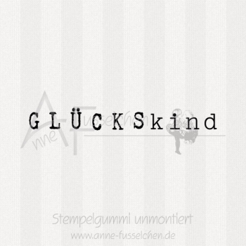 Textstempel - Glückskind 02
