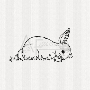 Motivstempel - Hase im Gras (kl)