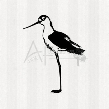 Motivstempel - Watvogel 05