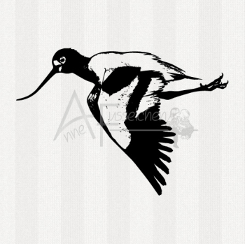 Motivstempel - Watvogel 02